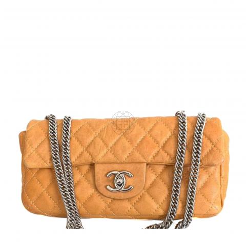 Sell Chanel East West Bijoux Chain Flap Bag - Brown 