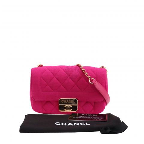 Sell Chanel Small Classic Canvas Flap Bag - Fuchsia 