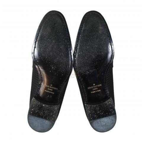 Louis Vuitton Men's Black Petit Damier Solferino Loafer – Luxuria & Co.