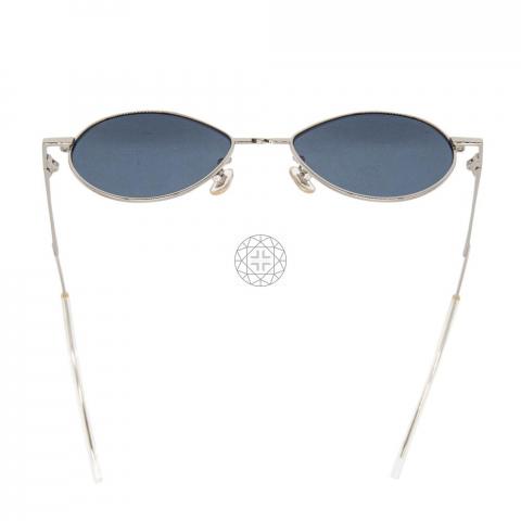 Sell Gentle Monster Silver Cobalt Oval Sunglasses - Silver