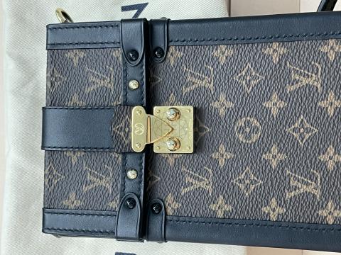 Louis Vuitton - Authenticated Pochette Trunk Verticale Handbag - Leather Brown Plain for Women, Never Worn