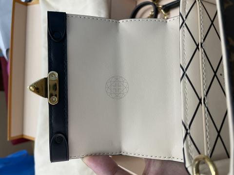Pochette trunk verticale crossbody bag Louis Vuitton Brown in Cotton -  23680321