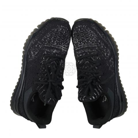 Louis Vuitton Black Knit Fabric VNR Low Top Sneakers, 43.5 - BOPF