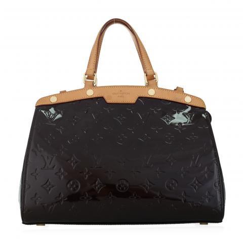 Louis Vuitton Brea MM Monogram Vernis Satchel Bag