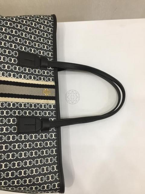 Tory Burch Large Black Gemini Link Tote Bag Leather ref.298748 - Joli Closet