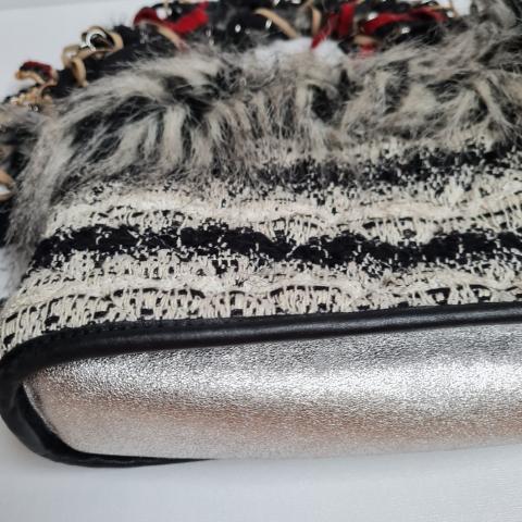 Sell Chanel Inuit Fantasy Tweed and Faux Fur Bag - Black/White