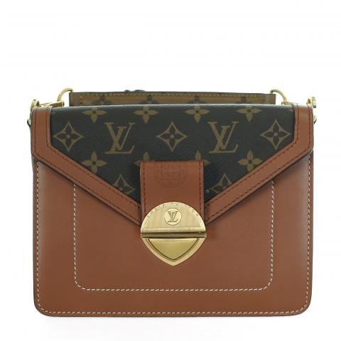 Biface leather crossbody bag Louis Vuitton Brown in Leather - 23224031