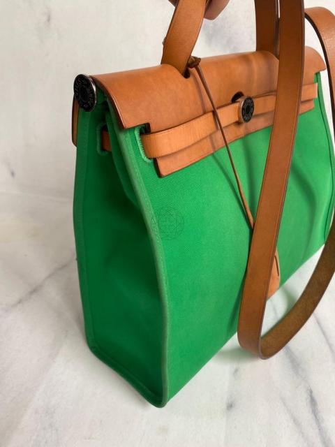 Hermès Canvas Herbag 31, Green