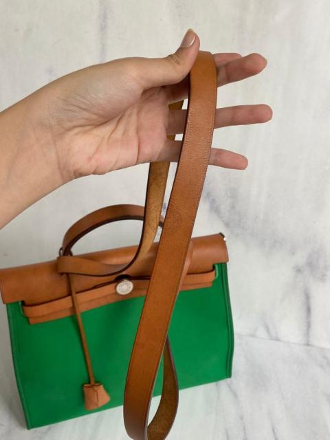 Hermès Canvas Herbag 31, Green