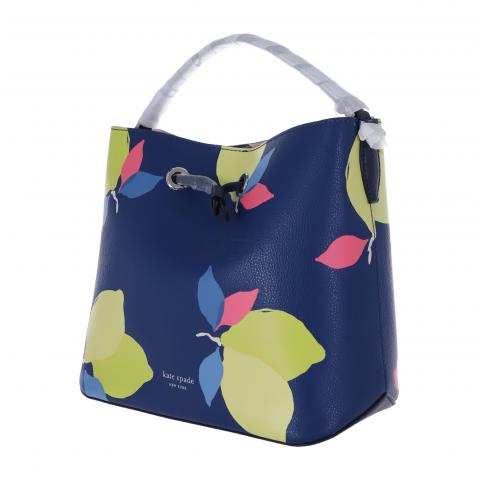 Kate Spade Bags | Nwt Kate Spade Eva Lemon Zest Large Bucket Bag | Color: Blue/Yellow | Size: Os | Samng55's Closet