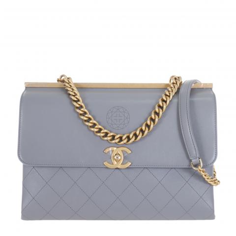 Sell Chanel Medium Coco Luxe Flap Bag - Grey