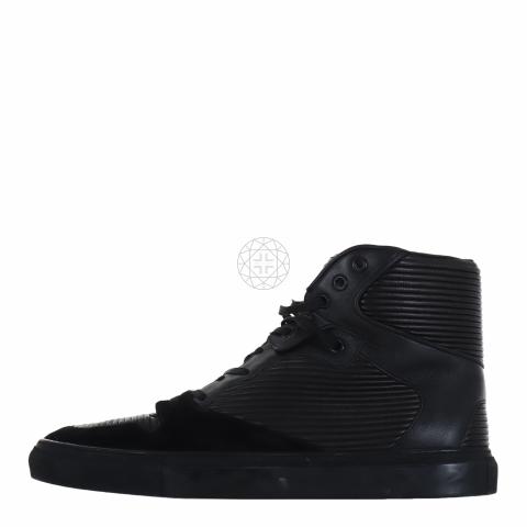 Sell Balenciaga High-Top Leather Sneakers Black