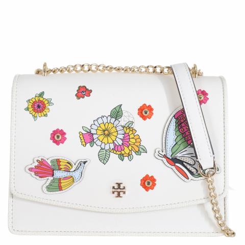 Sell Tory Burch Emerson Applique Envelope Adjustable Shoulder Bag - White |  