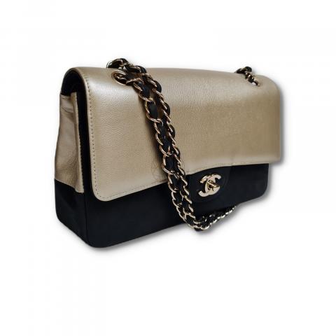 Sell Chanel Two-Tone Medium Double Flap Bag - Black