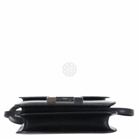 Constance leather handbag Hermès Black in Leather - 25262186