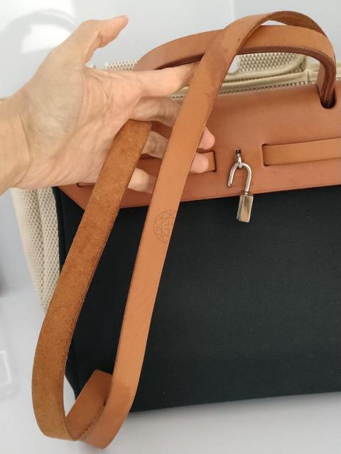 Hermes Khaki Canvas and Leather Herbag Zip 31 Bag – STYLISHTOP