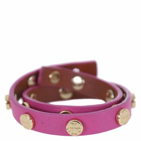 Sell Tory Burch Studded Double Wrap Bracelet - Pink 