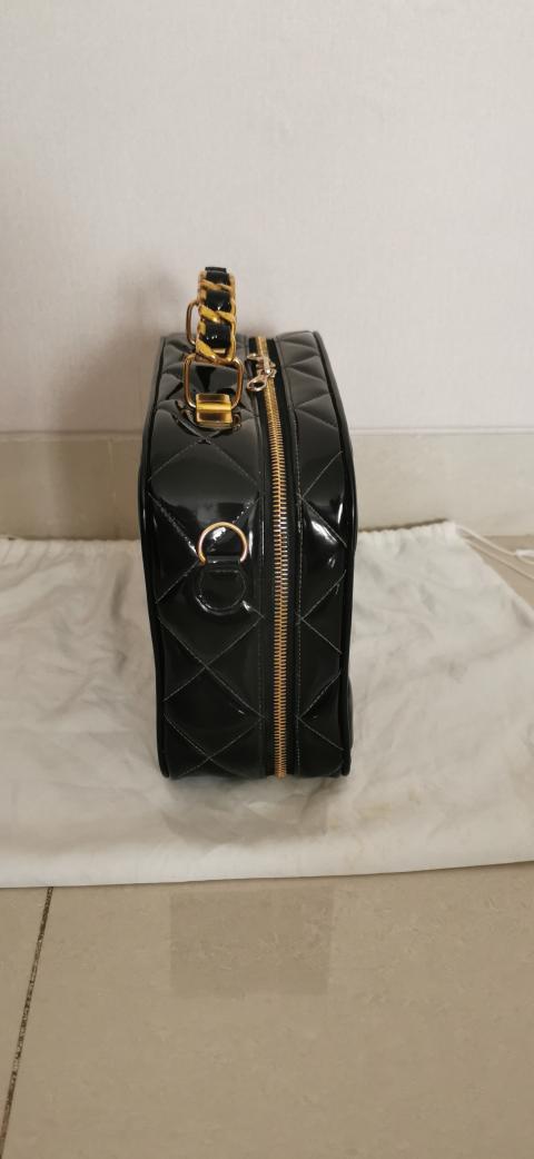 Sell Chanel Vintage Patent Box Bag - Black