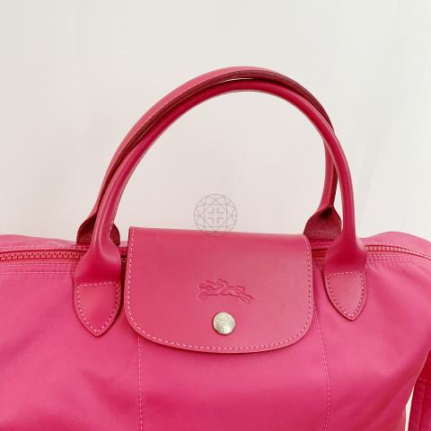 Longchamp Le Pliage Neo Nylon Medium Top-Handle Bag in Pink NWT  671194315821