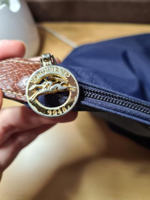 Sell Longchamp Medium Long Handle Le Pliage Bag Dark Blue