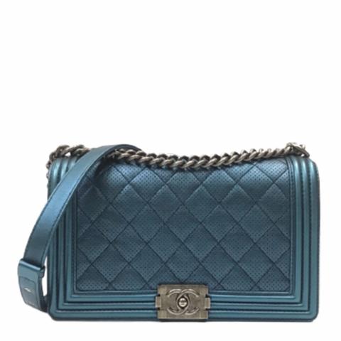 Sell Chanel Medium Perforated Boy Bag - Blue