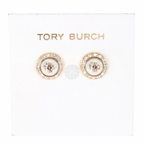 Sell Tory Burch Natalie Stud Earrings - Gold/White 