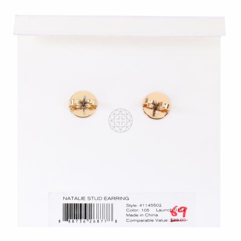 Sell Tory Burch Natalie Stud Earrings - Gold/White 