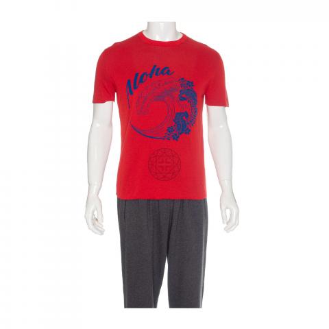 Louis Vuitton Men's Red Cotton Double Layer Aloha T-Shirt – Luxuria & Co.