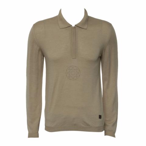 half zip long sleeve polo