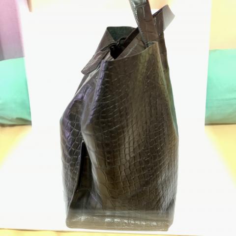 Sell Furla Crocodile Embossed Tote - Black | HuntStreet.com Sell Furla Crocodile Embossed Tote - Black | HuntStreet.com
