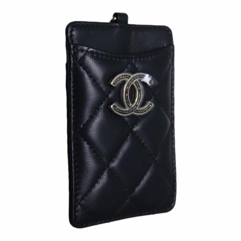 Sell Chanel Quilted CC Lanyard - Black