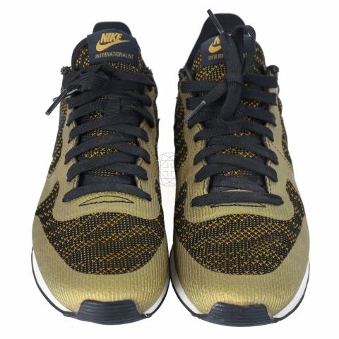 Nike internationalist black and gold best sale