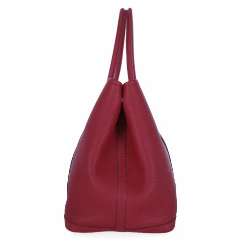 Hermes Garden Party Tote Leather 36 Red 1975801
