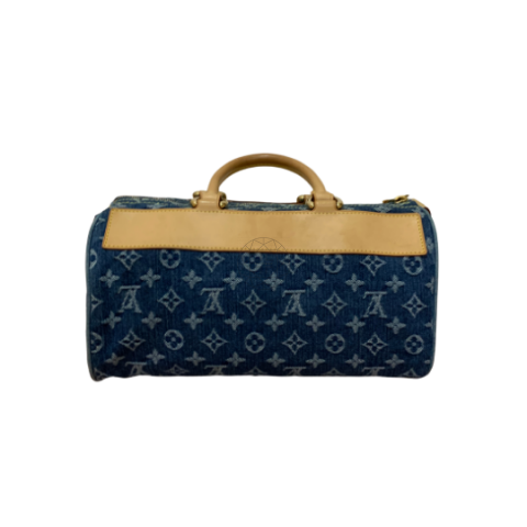 Louis Vuitton Handbag Monogram Denim Neo Speedy Blue Canvas Ladies M95019  97854a