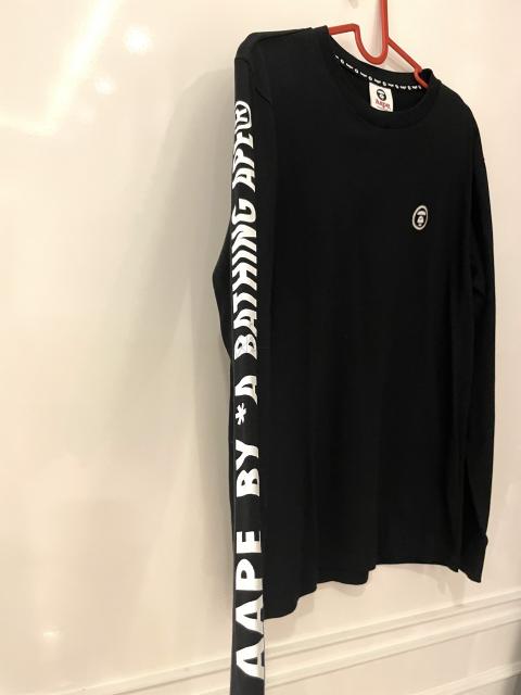 Sell AAPE by A Bathing Ape Long-Sleeve Shirt - Black | HuntStreet.com