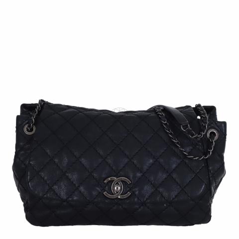 Sell Chanel Accordion Stitch It Shoulder Bag - Black