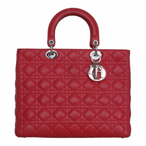 christian dior large lady dior bag