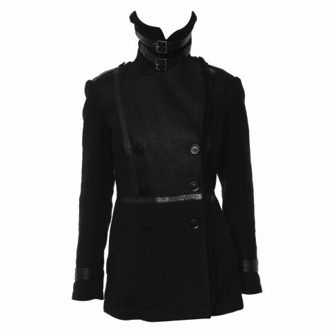 Sell Burberry Brit Shearling-Lined Jacket - Black 