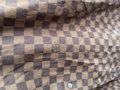 Louis Vuitton Brown Cotton Damier Ebene Button Front Shirt M Louis