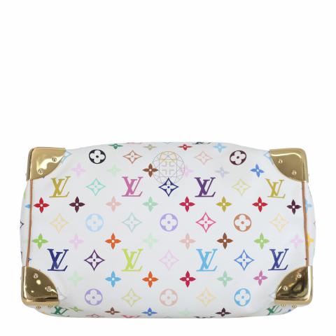 LOUIS VUITTON Monogram Multicolor Speedy 30 Hand Bag White M92643 LV Auth  hs685 ref.532696 - Joli Closet