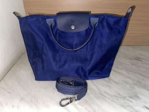 Longchamp Le Pliage Neo Bag Navy Blue at Jill's Consignment