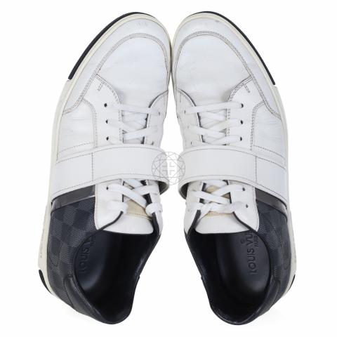 Authentic LOUIS VUITTON DAMIER GRAPHITE Sneakers GO 0193 US 9 LOW