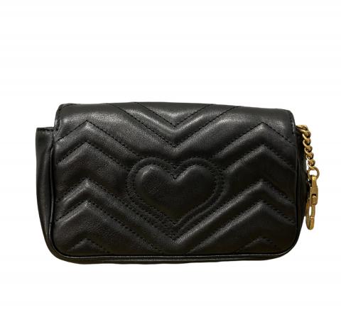Sell Gucci Super Mini Marmont Crossbody Bag - Black
