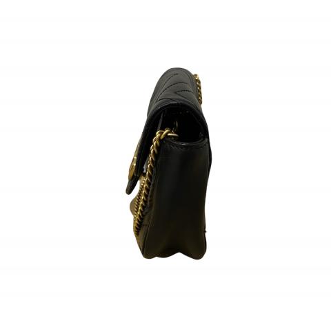 【送料込み】SALE!!Gucciグッチ♪476466 Sell Gucci Super Mini Marmont Crossbody Bag - Black
