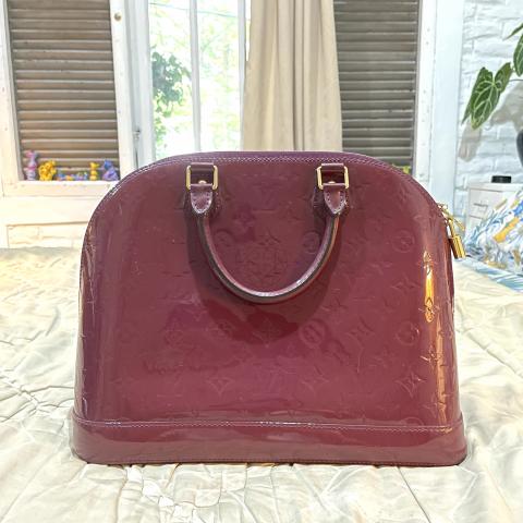 Louis Vuitton Violette Monogram Vernis Alma GM Bag