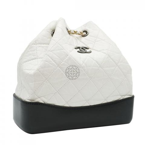 chanel gabrielle backpack white, Off 75%
