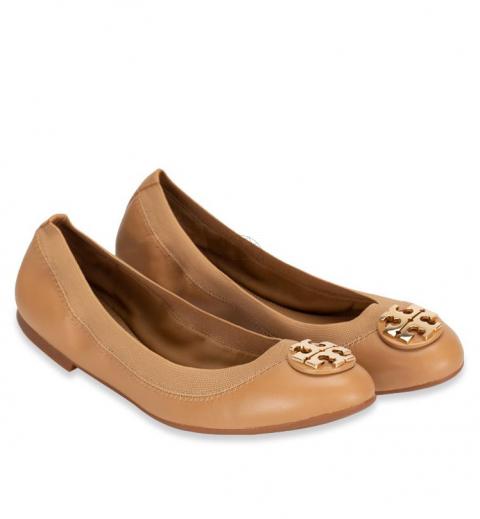 Sell Tory Burch Claire Elastic Ballet Flats - Nude 