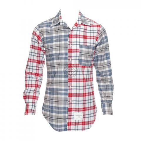 Blue Tartan Long Sleeve Shirt - Blue 