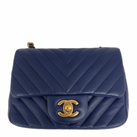 chanel flap bag lambskin navy blue