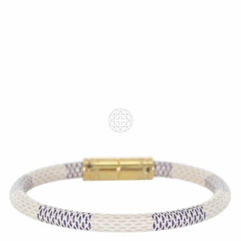 Louis Vuitton Damier Azur Keep It Bracelet M6138E Damier Azur Bracelet  Damier Azur